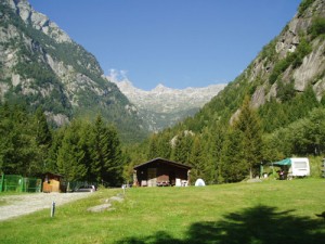 Unser Campingplatz im Val Masino