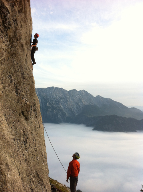 Florian Hecht befreit "Flying Untergriff" (8-); Foto: Fabian Werner