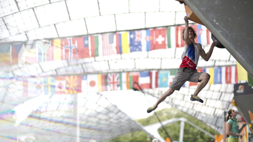 Adam Ondra im Halbfinale; Foto: Nicolas Altmaier / DAV