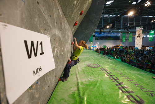 Auch starke Kids auf dem CLIMB FREE am Start; Foto: Marco Kost