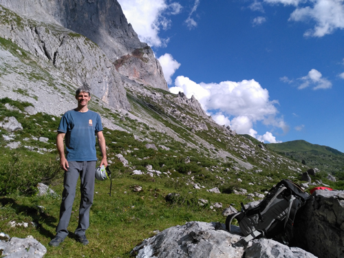 Nils unterhalb des Schweizer Tores